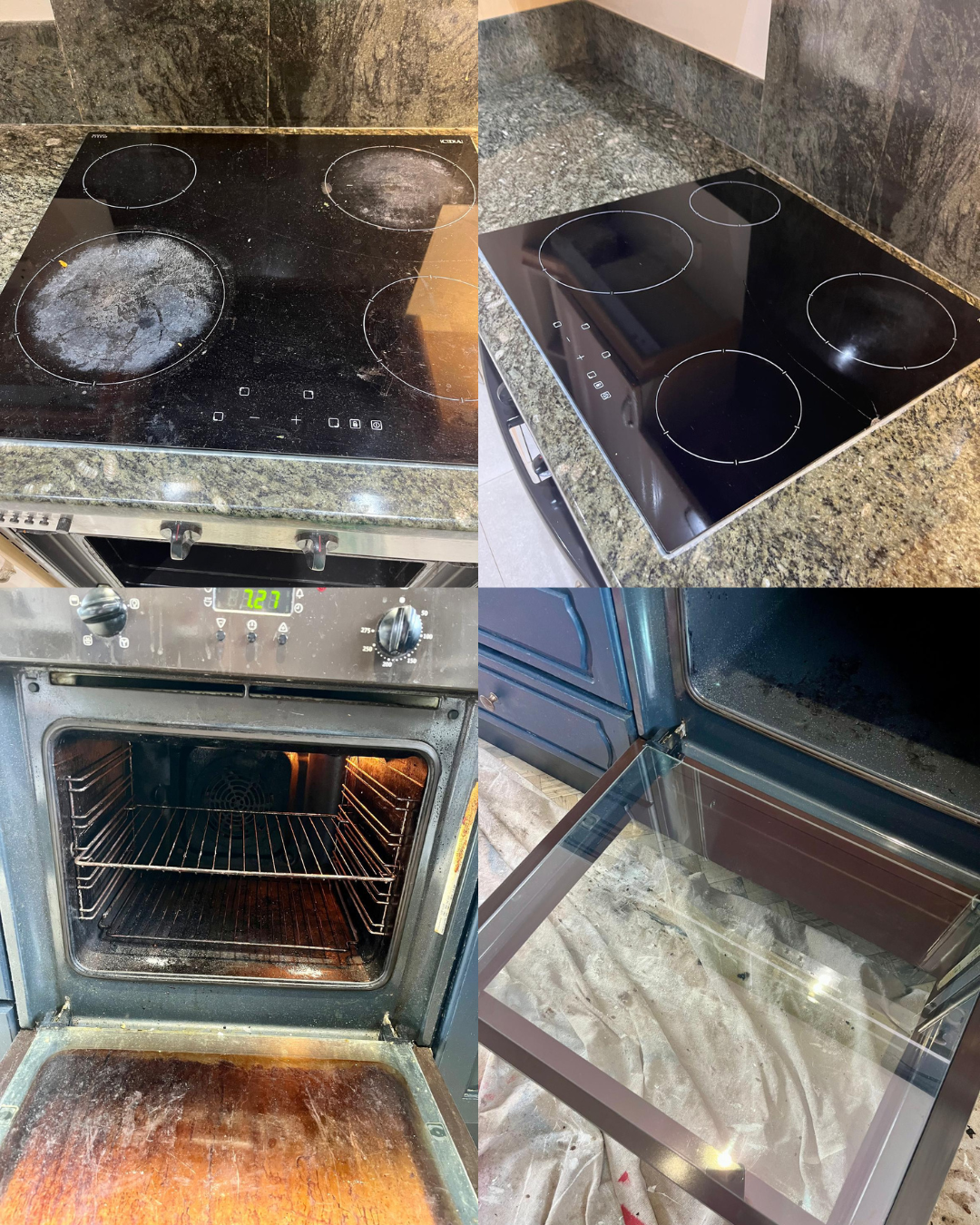 Professional Oven and Hob Cleaning Before and After